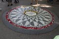 Strawberry fields Central park, summer new york