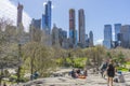 The Central Park in sunny day in New York,USA Royalty Free Stock Photo