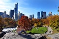 Central park at sunny day, New York City.