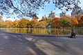 Central park at sunny day, New York City.