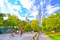 Central Park in a sunny day in New York City.