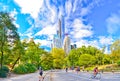 Central Park in a sunny day in New York City.