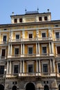 Central part of the facade of an important building in Trieste in Friuli Venezia Giulia (Italy) Royalty Free Stock Photo