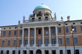 Central part of the facade of an important building in Trieste in Friuli Venezia Giulia (Italy) Royalty Free Stock Photo