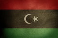 Central part flag of Libya Royalty Free Stock Photo