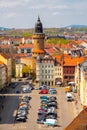 Central part of the Goerlitz View of 14th century Reichenbach tower. Germany