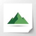Central peak is flanked by two smaller ones, creating a balanced Royalty Free Stock Photo