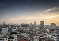 Central Phnom Penh city modern urban buildings skyline in Cambodia Royalty Free Stock Photo