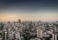 Central Phnom Penh city modern urban buildings skyline in Cambodia Royalty Free Stock Photo