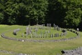 Central piece of the Sarmizegetusa Regia Sanctuary Royalty Free Stock Photo