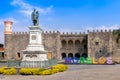 Central plaza in historic centre and colorful colonial architecture of Cuernavaca in Mexico Morelos