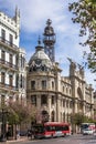 Central Post Office of Valencia, Spain Royalty Free Stock Photo