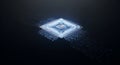 Central processing unit for advanced AI computing Royalty Free Stock Photo