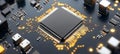 Central Processing Unit, Advanced Microelectronics, Futuristic Processors in Depth. 3D Rendering
