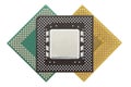 Central processing unit or Computer chip Royalty Free Stock Photo