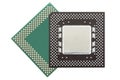 Central processing unit or Computer chip Royalty Free Stock Photo