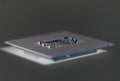 Central processing unit CPU processor microchip Royalty Free Stock Photo