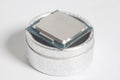 Central processing unit CPU processor microchip on the packaging box Royalty Free Stock Photo