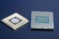 Central processing unit CPU processors microchip Royalty Free Stock Photo