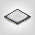 Central processing unit is an isometric, vector illustration. Royalty Free Stock Photo