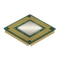 Central Processing Unit Microprocessor Chip Technology Component Royalty Free Stock Photo