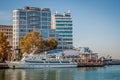 Central promenade of Sevastopol at sunset, Crimea Royalty Free Stock Photo