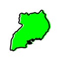 Central Region of Uganda vector map illustration