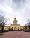 Central spire and arch of the St. Petersburg Admiralty