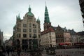 The central square, Amagertorv, in Copenhagen, Denmark