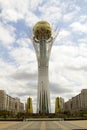 Central square in the city of Astana - capital of Kazakhstan Royalty Free Stock Photo