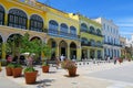 Central square in Havana, Cuba Royalty Free Stock Photo