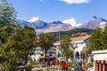 Central square of Huaraz Cordiliera Blanca