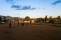 Central square in Jinka town. Omo Valley Ethiopia