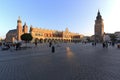 Central square of Krakow Royalty Free Stock Photo