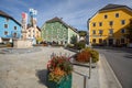 Central square of the market town of Tamsweg, Austria
