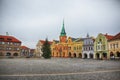 Central square in Melnik Royalty Free Stock Photo