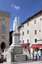 Central square of San Marino, Italy Royalty Free Stock Photo