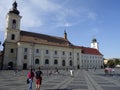 Central square in Sibiu Royalty Free Stock Photo