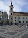 Central square in Sibiu Royalty Free Stock Photo