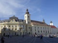 Central square in Sibiu Royalty Free Stock Photo