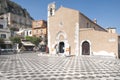 Central square in Taormina, Sicily Royalty Free Stock Photo