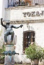 central square in Tokaj, Hungary