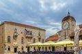 Central square in Trogir, Croatia Royalty Free Stock Photo