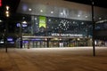 The Central Station Vienna in the Night in COVID Time