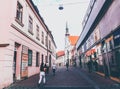 Central street of the city of Brno