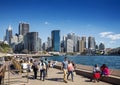 Central sydney CBD area skyline and circular quay in australia Royalty Free Stock Photo