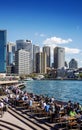 Central sydney CBD area skyline and circular quay in australia Royalty Free Stock Photo