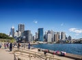 Central sydney CBD area skyline and circular quay in australia Royalty Free Stock Photo