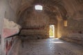 The Central Thermae. Roman bath. Ercolano. Herculaneum. Naples. Italy Royalty Free Stock Photo