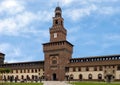 Central Tower of the Sforza Castle in Milan, Italy